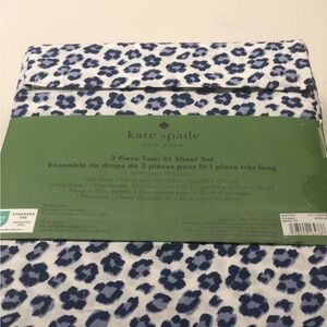 Kate Spade - ‘Leopard’ Twin Sheet Set. NWT Firm!